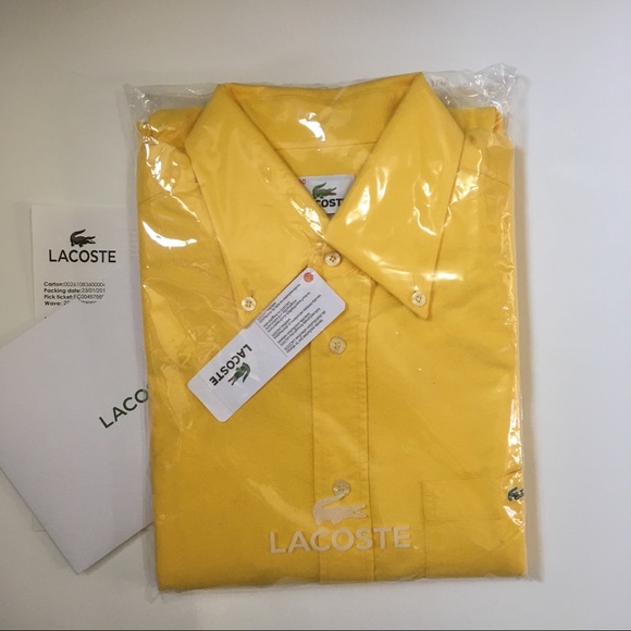 Lacoste Men's Long Sleeves Button-Down Shirt - Picture 2 of 6